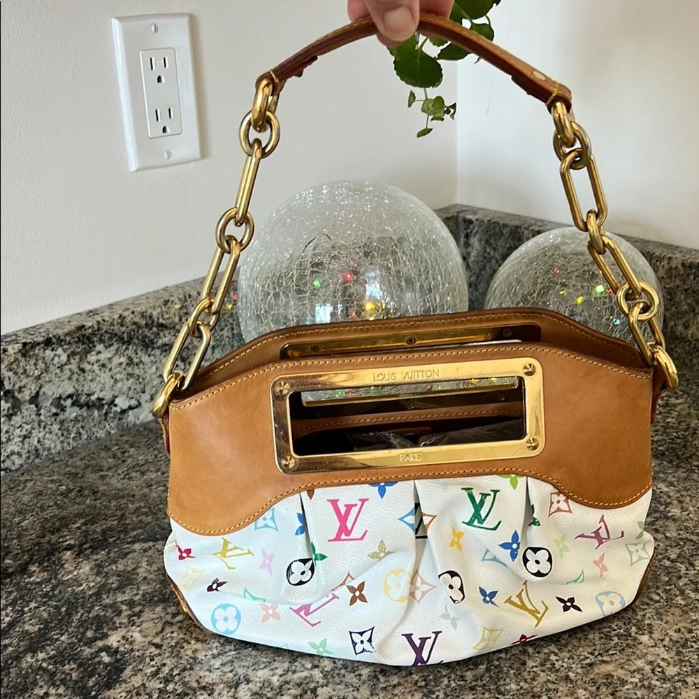 Louis Vuitton Monogram Judy Takashi Mirakami PM Shoulder Bag